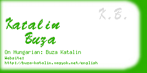 katalin buza business card